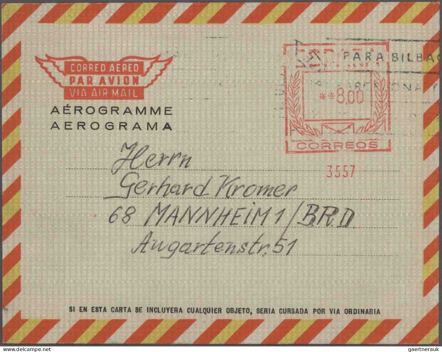 Spain - Postal Stationery: 1947/2002, Collection Of 90 Air Letter Sheets Unused/ - 1850-1931