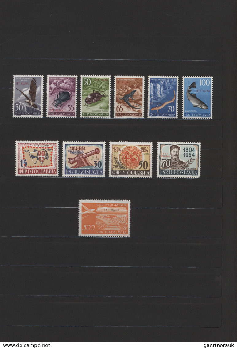 Trieste - Zone B: 1948/1954, A Decent MNH Collection Which Is Except Imperf. Rai - Neufs