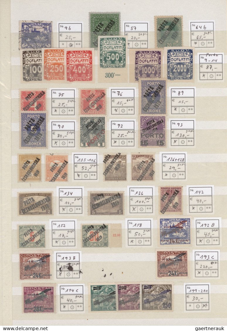 Czechoslowakia: 1919/1986, Mainly Mint (never Hinged) Collection On Stockpages, - Usati