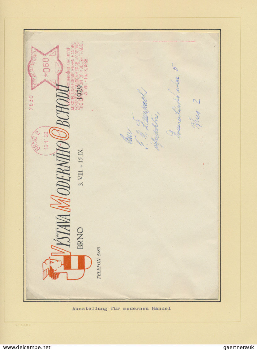 Czechoslowakia: 1929/1939, Meter Marks of BRNO, collection of covers/cards and p
