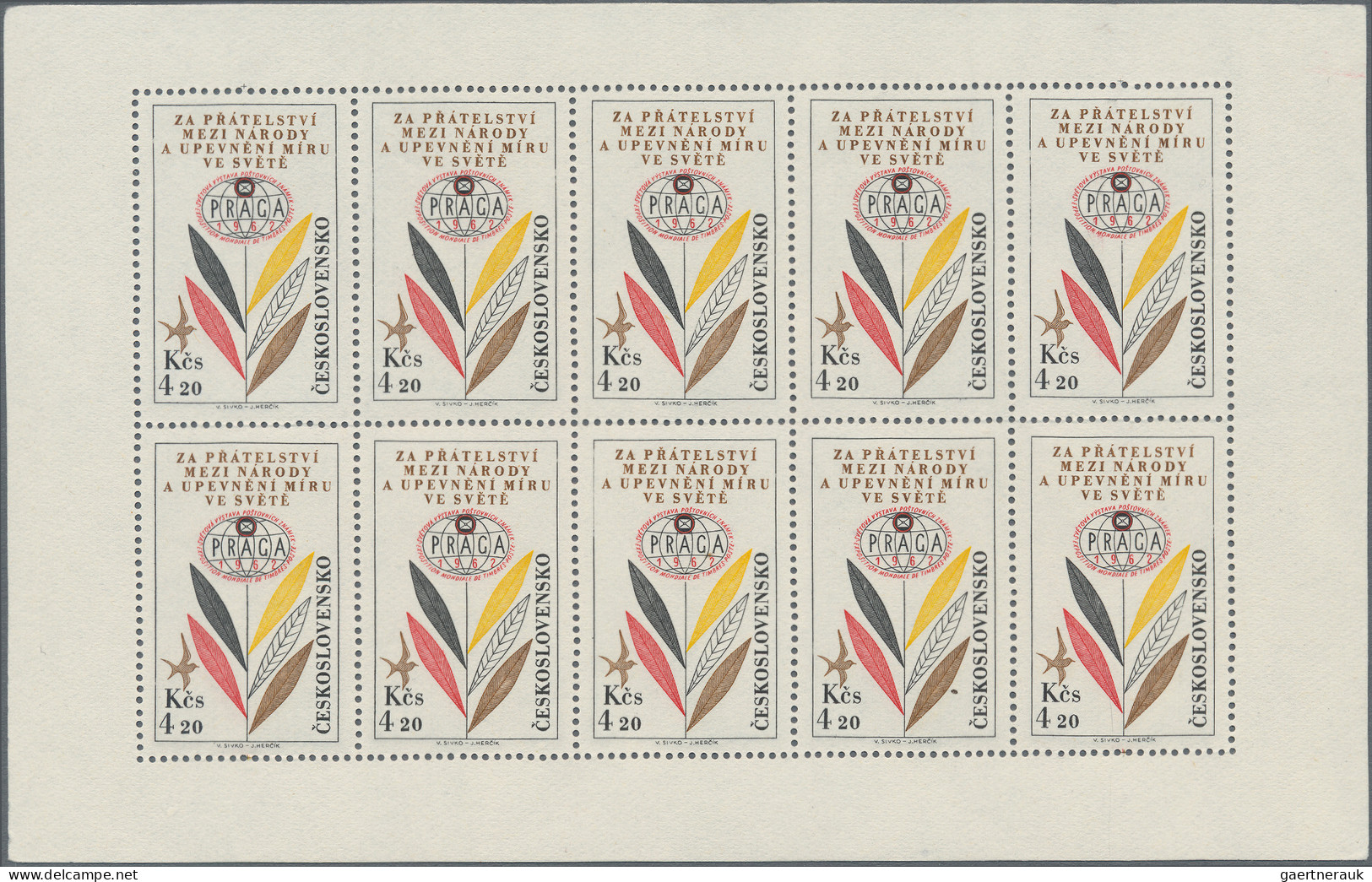 Czechoslowakia: 1951/1982, MINI SHEETS, Mainly MNH Collection Of Mini Sheets, Ma - Gebraucht