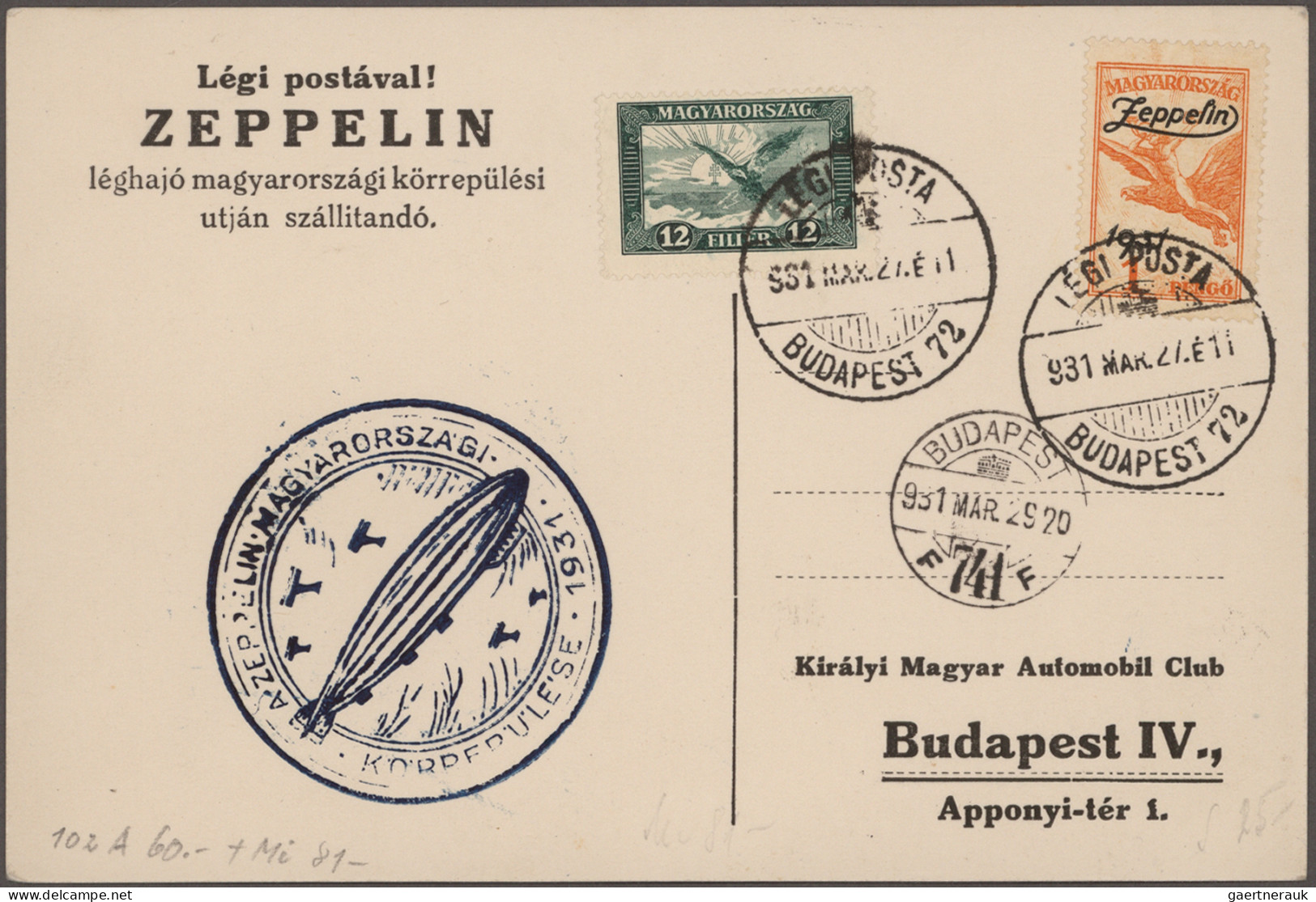 Hungary: 1864/1934, Lot über 20 Interessanten Briefen, Karten Und Ganzsachen, Da - Brieven En Documenten