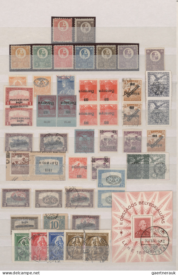 Hungary: 1871/1934, Mint And Used Assortment From 1871 Francis Joseph Incl. A Co - Oblitérés