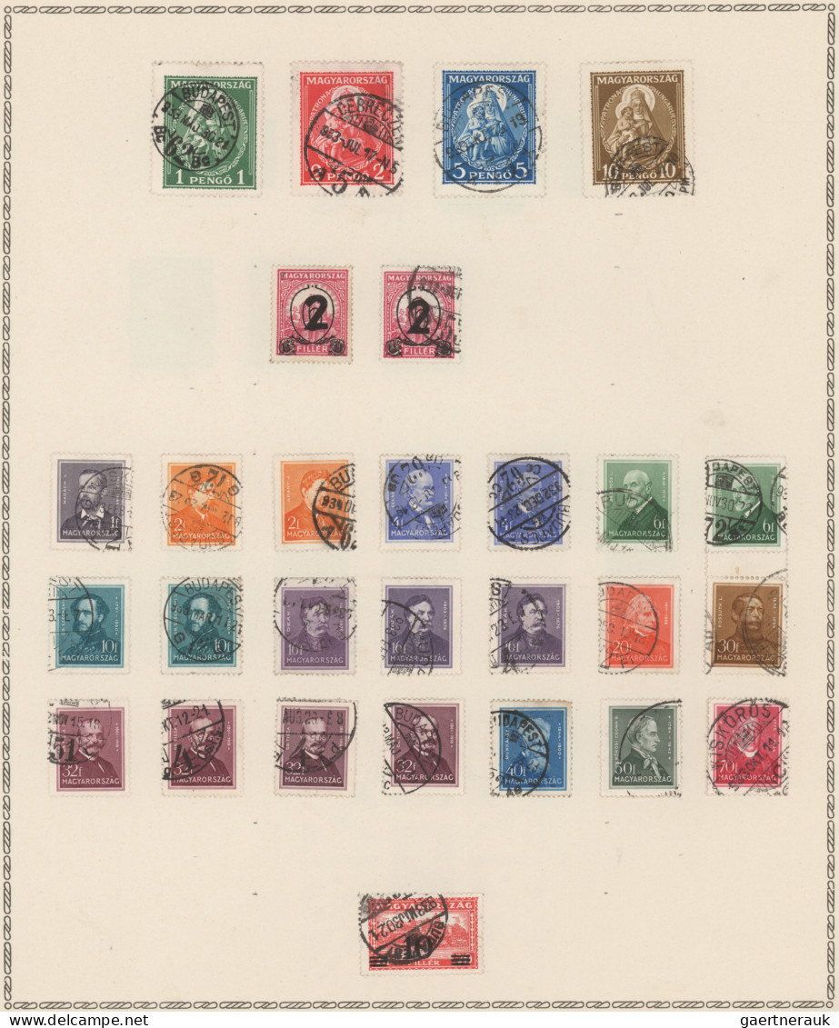 Hungary: 1871/1936, Mainly Used Collection On Album Pages With Main Value In Fra - Used Stamps