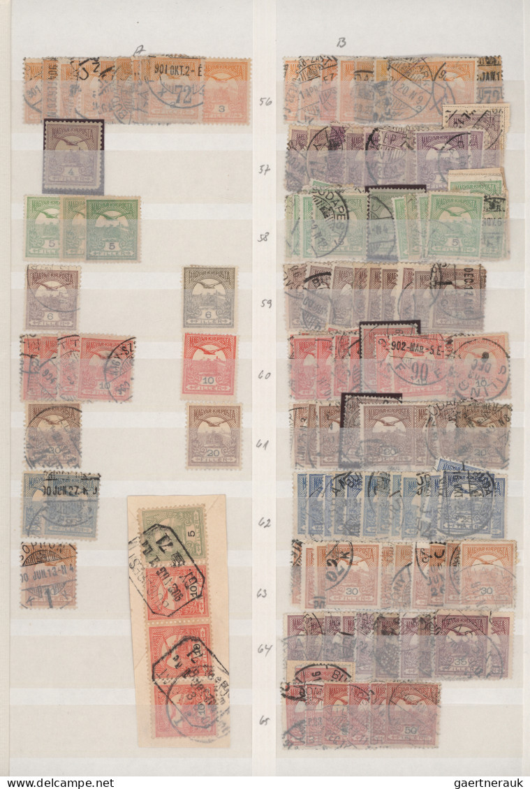 Hungary: 1871/1949, Comprehensive Used And Mint Balance In A Thick Stockbook/on - Oblitérés