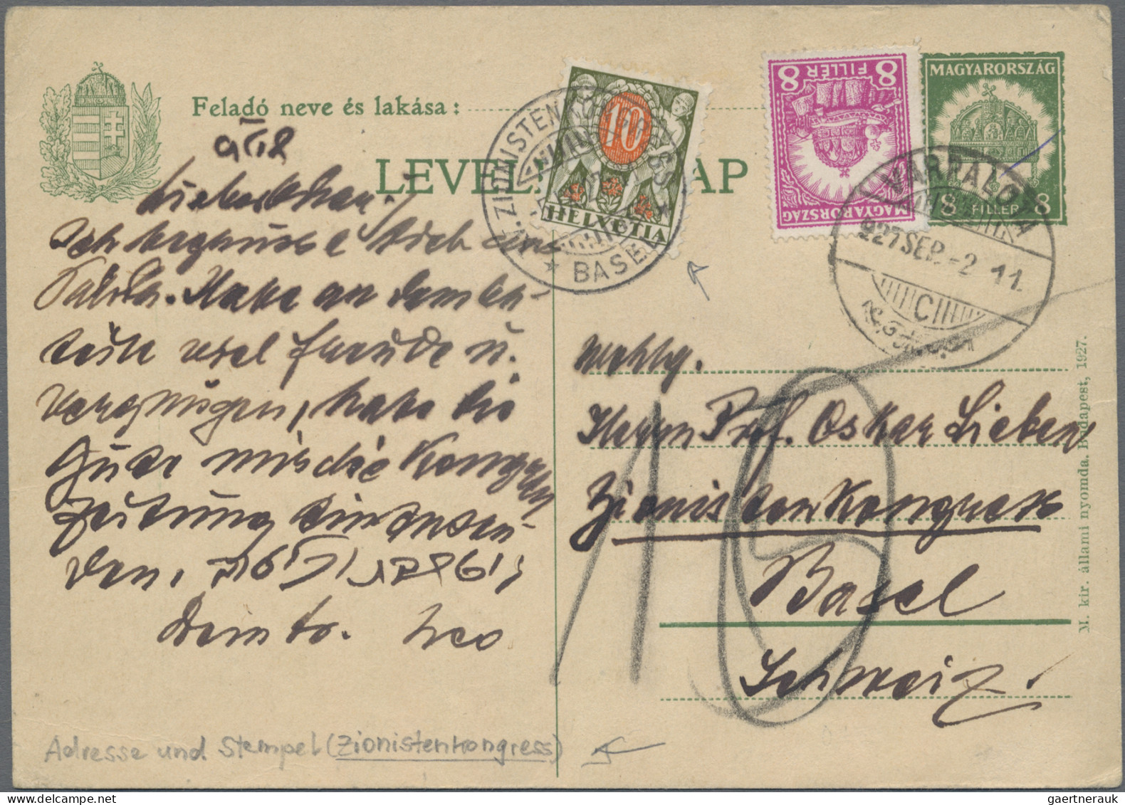 Hungary: 1896/1928, Petty Collection Of 15 Covers/cards/parcel Despatch Forms Se - Brieven En Documenten