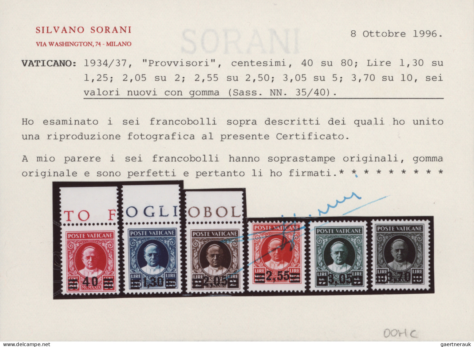 Vatican City: 1929-2000 Mint Collection On Printed Pages In Three Lindner-Dual-A - Colecciones