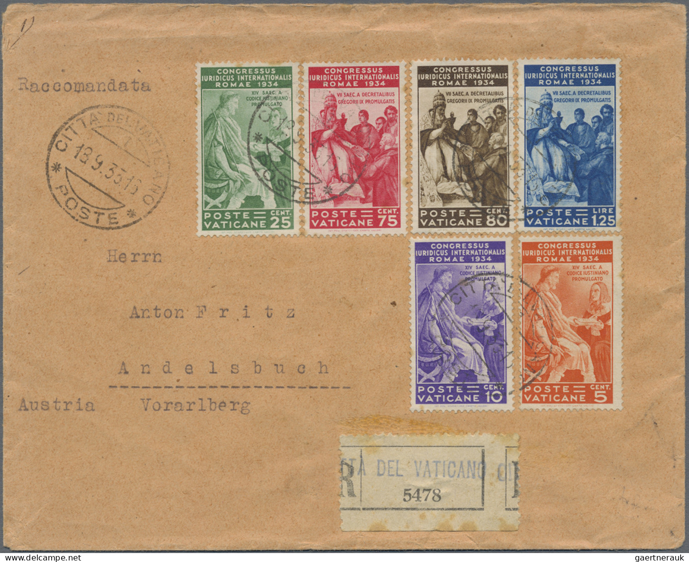 Vatican City: 1931/1985, Assortment Of Eleven Covers/cards (incl. One 1975 San M - Collections