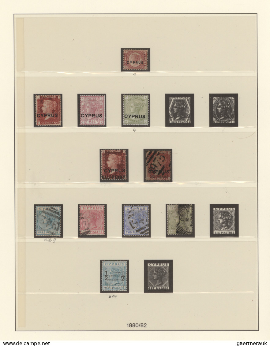 Cyprus: 1880-1971 Mint And/or Used Collection In A Lindner Bi-collect Album, Fro - Sonstige