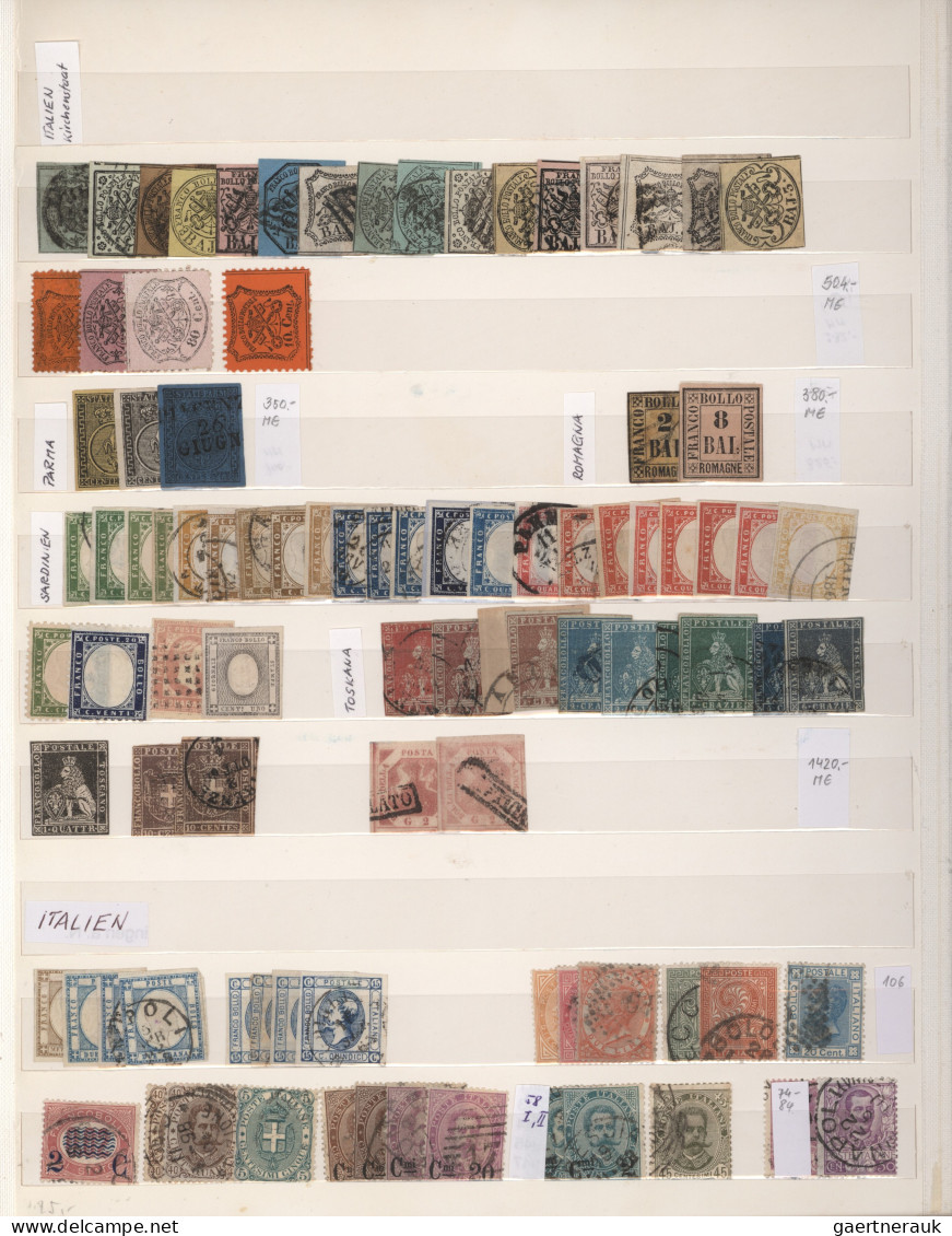 Europe: 1840-1940 Ca.: Stockbook Containing Mint And/or Used Stamps From Various - Europe (Other)