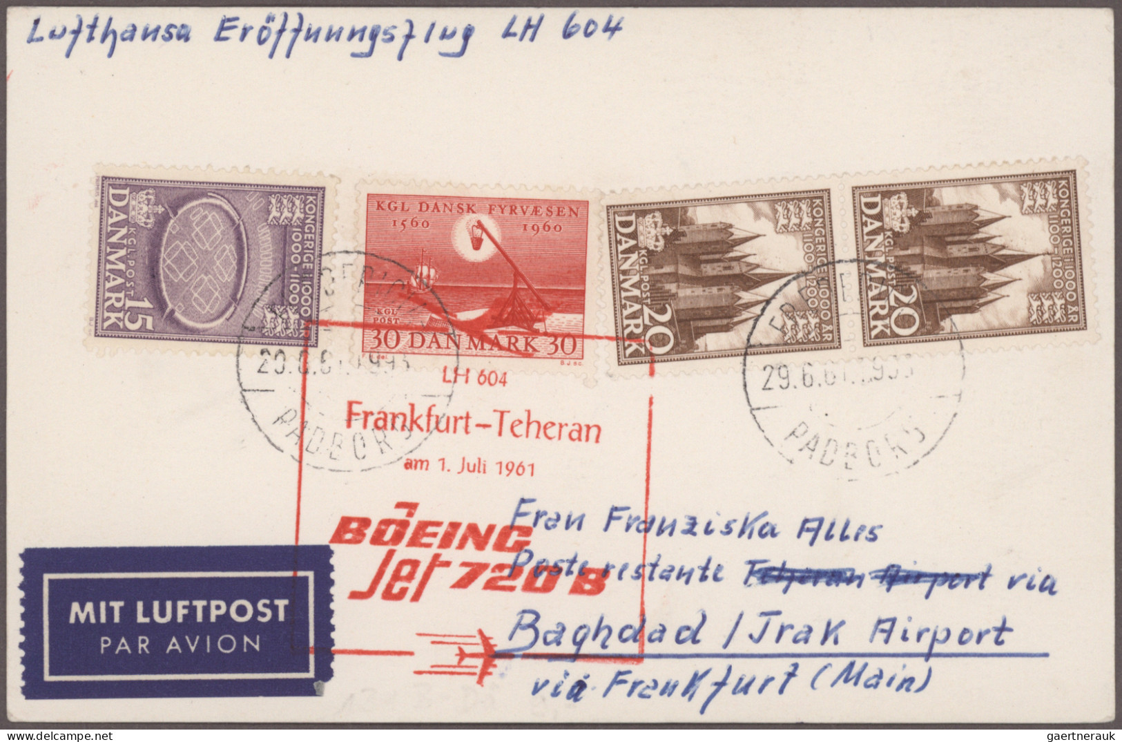 Europe: 1961/1989, balance of apprx. 459 FIRST FLIGHT covers/cards, all Europa-r