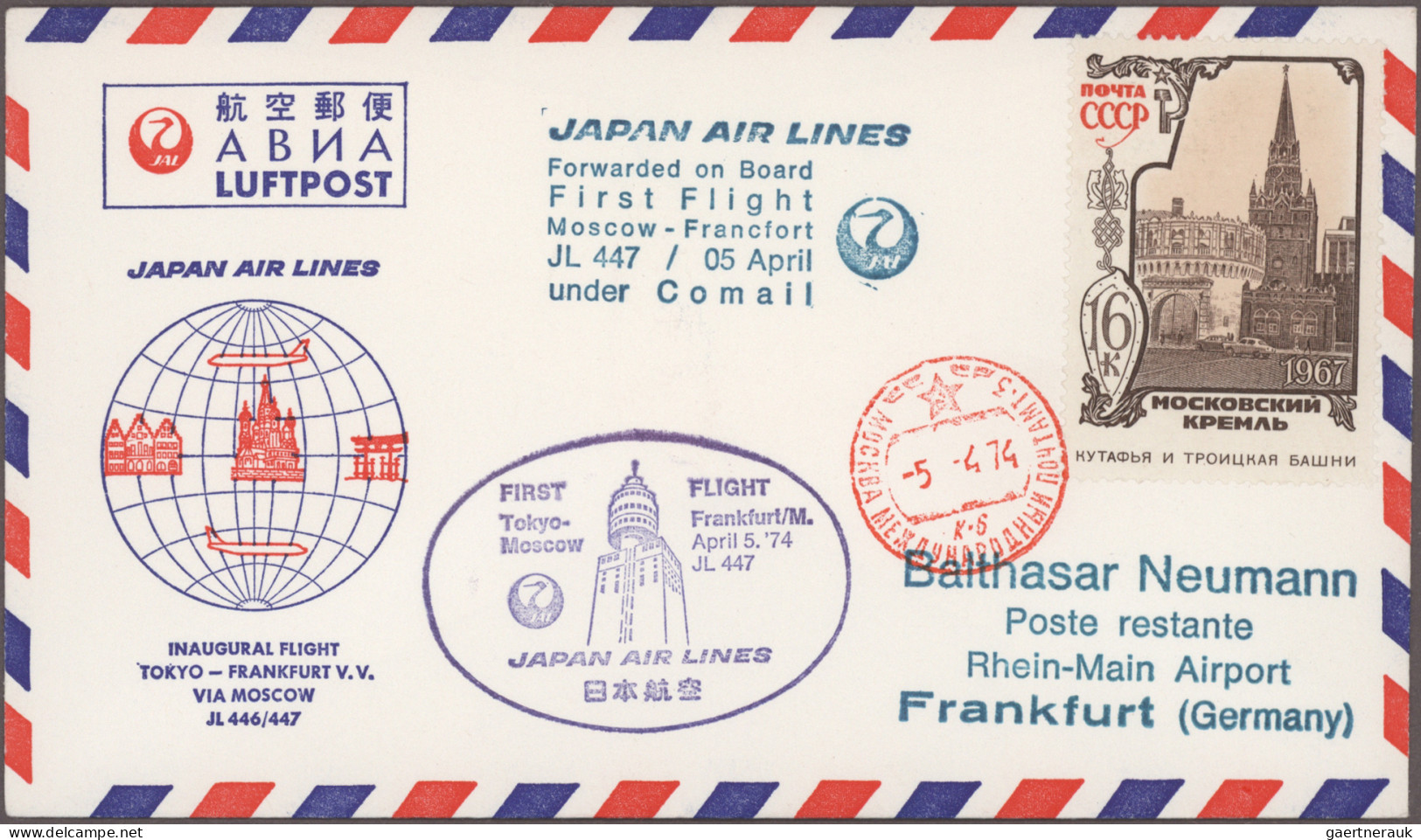 Europe: 1961/1989, balance of apprx. 459 FIRST FLIGHT covers/cards, all Europa-r