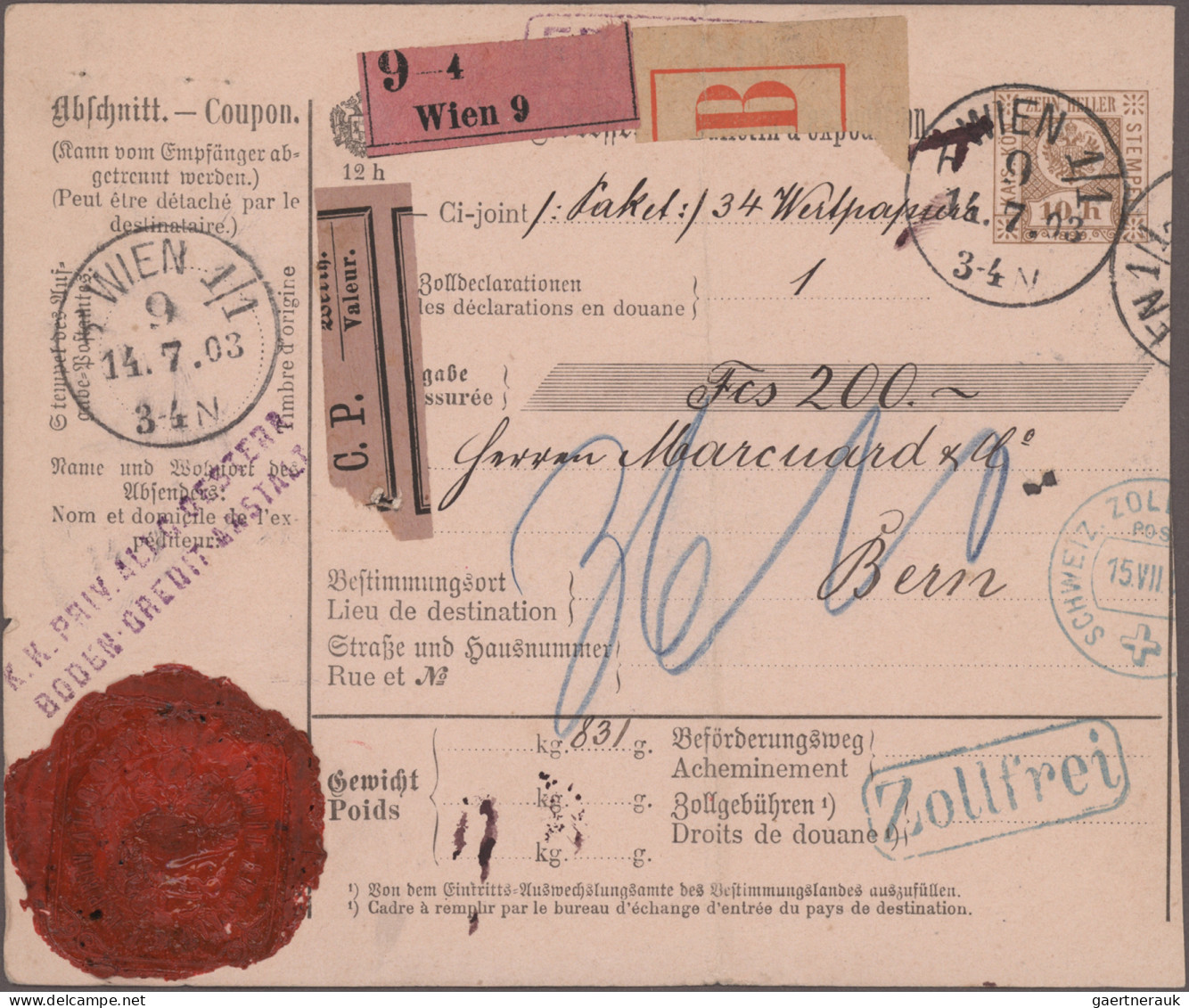 Europe: 1883/1969, Posten Mit über 30 Briefen, Karten, Paketkarten, Ganzsachen, - Andere-Europa