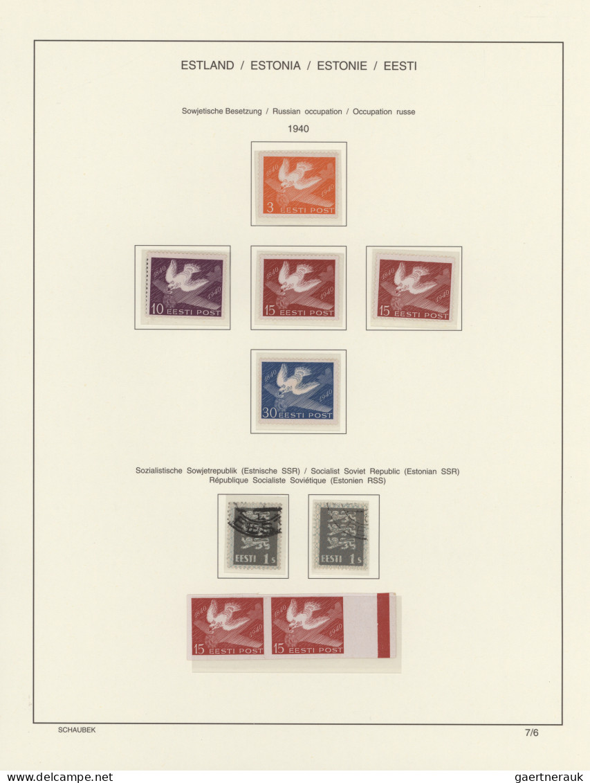 Baltic States: 1918/1940, Comprehensive Used And Mint Collection Of All Three Co - Otros - Europa