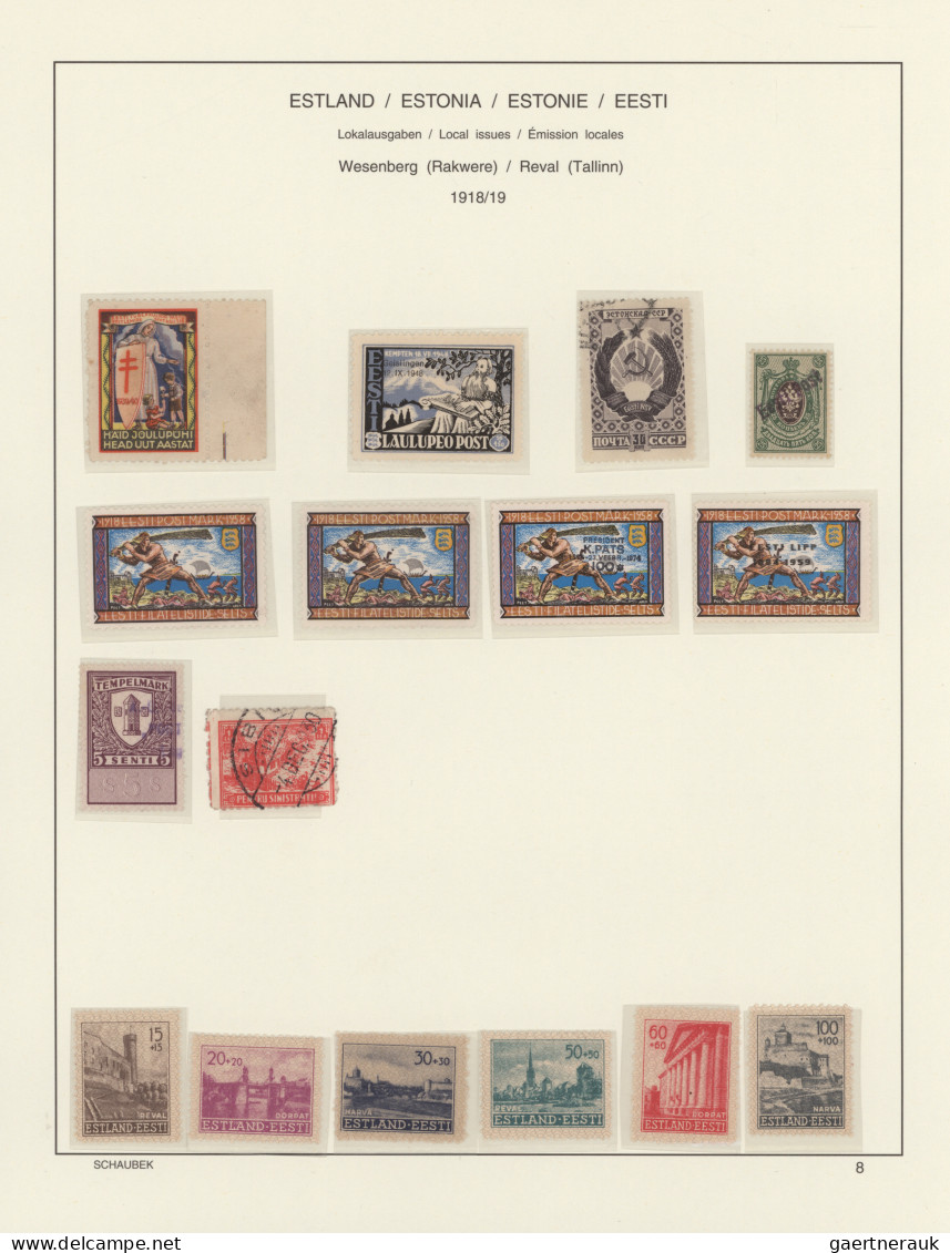 Baltic States: 1918/1940, Comprehensive Used And Mint Collection Of All Three Co - Sonstige - Europa