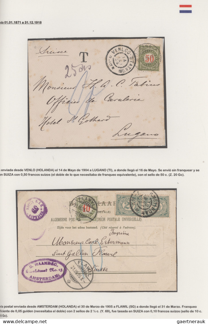 Benelux: 1904/1938 Collection Of 18 Covers, Postcards And Postal Stationery Item - Sonstige - Europa