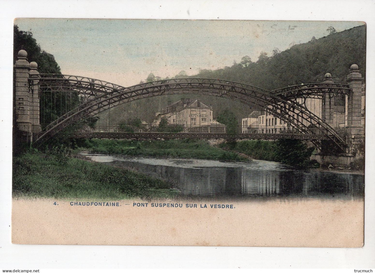 7 - CHAUDFONTAINE - Pont Suspendu Sur La Vesdre - Chaudfontaine