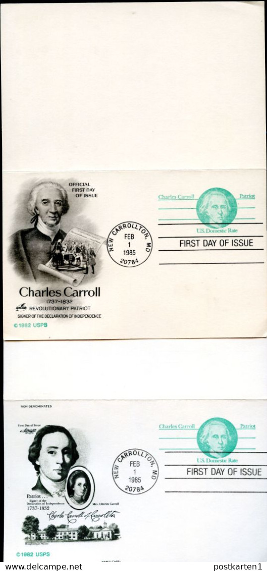 UY35 2 Postal Cards With Reply FDC 1985 - 1981-00