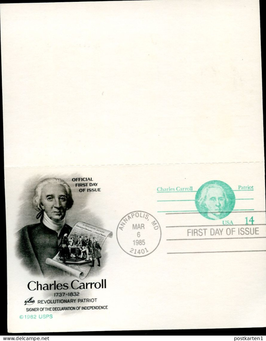 UY36 Postal Card With Reply FDC 1985 - 1981-00