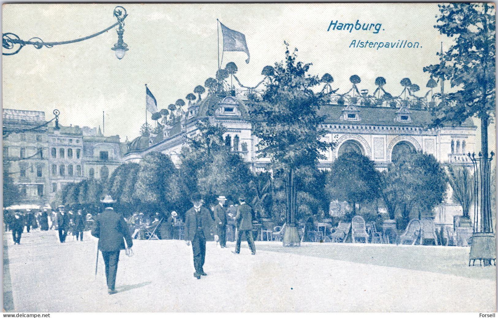 Hamburg , Alsterpavillion (Ungebraucht) - Mitte