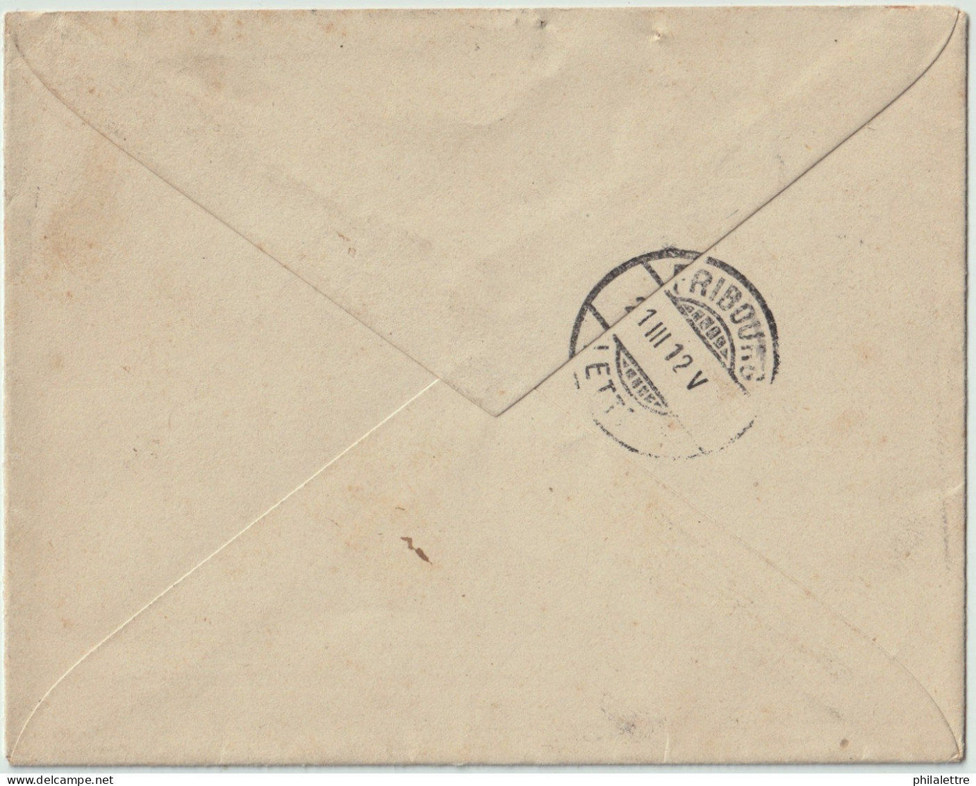 SUISSE / SWITZERLAND 1912 Cover From France To FRIBOURG Franked 10c Instead Of 25c Taxed 0fr30 With Postage Due Mi.36 - Impuesto