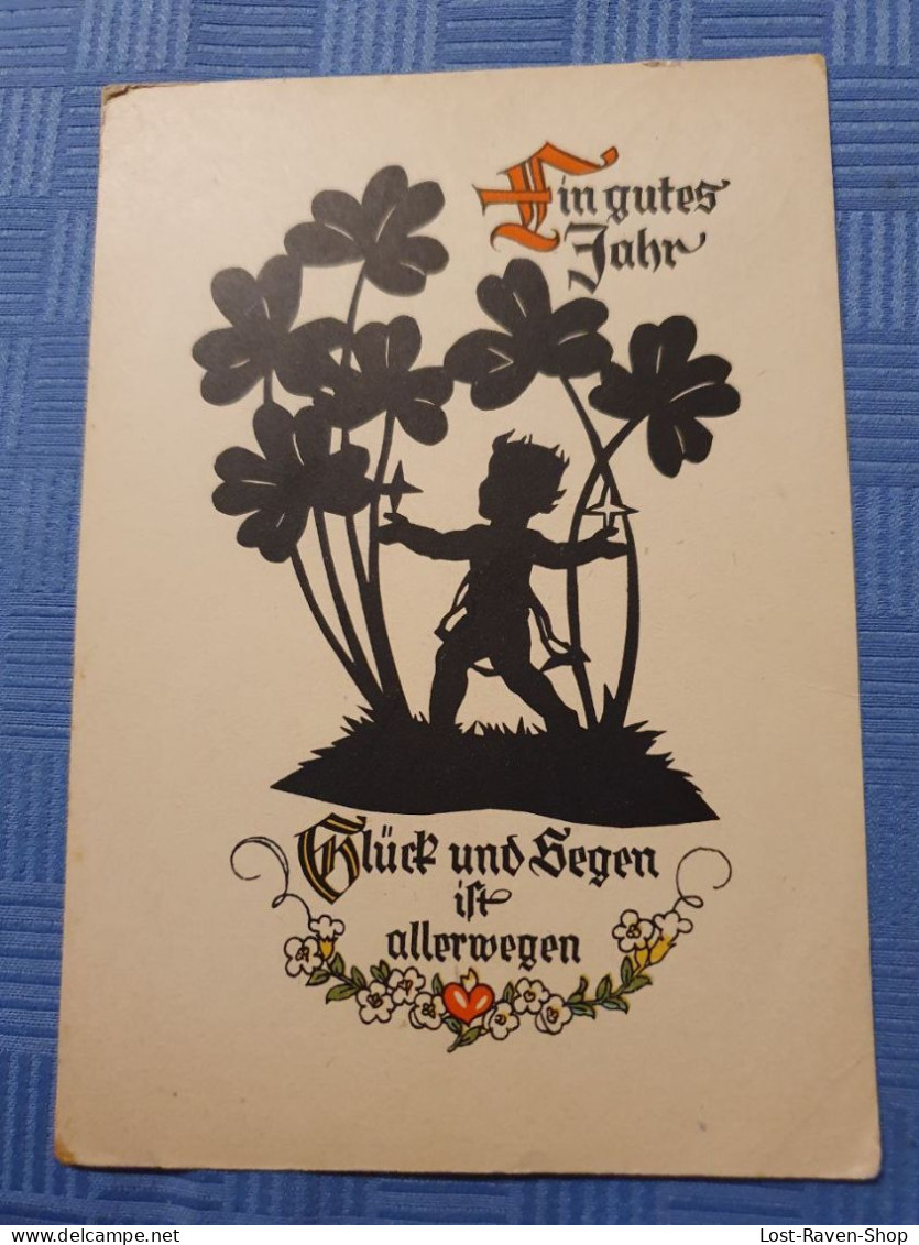 Ein Gutes Jahr - Glück Und Segen Ist Allerwegen - Chinese Paper Cut