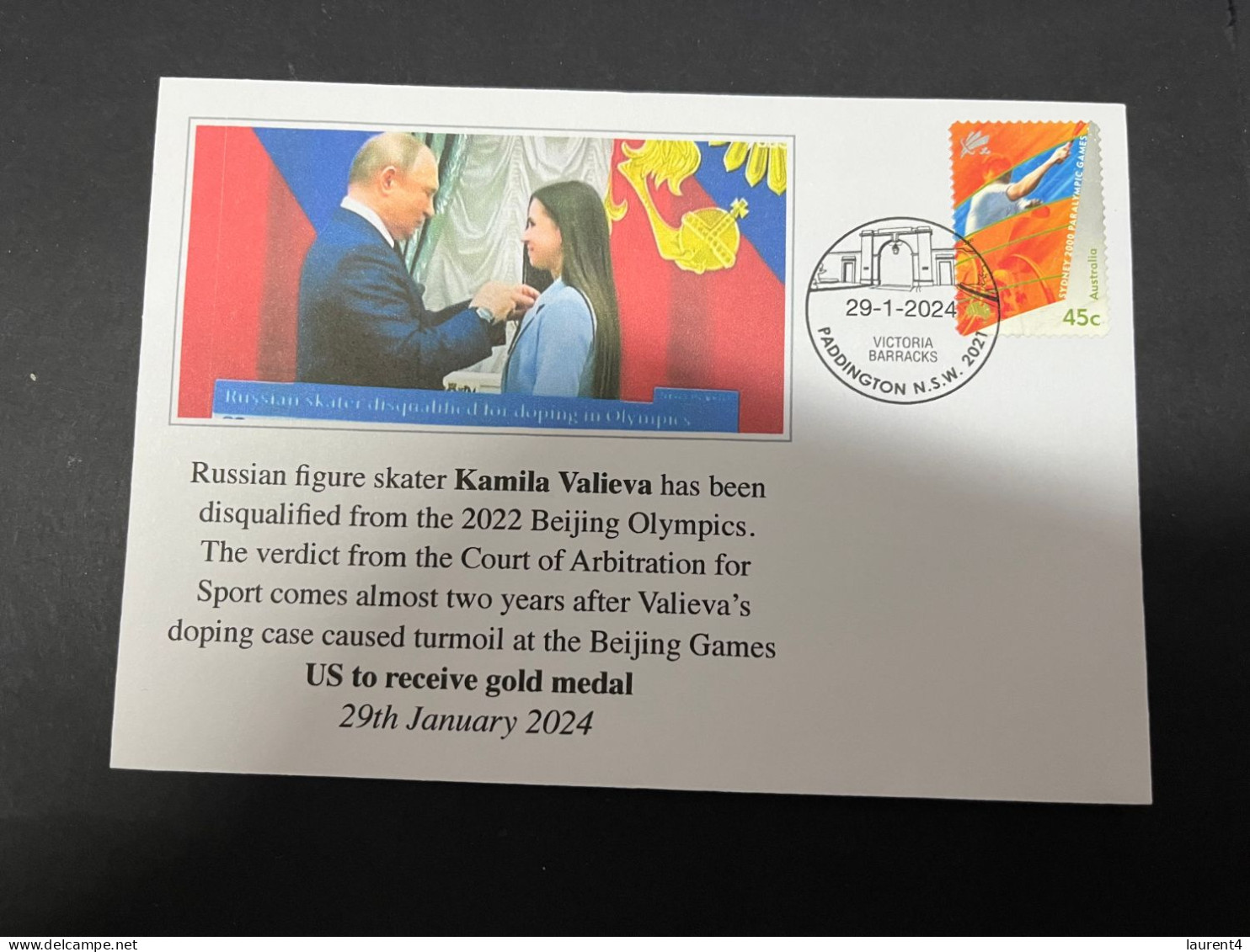 31-1-2024 (2 X 47) Russian Figure Skater Kamila Valieva Disqualified From The 2022 Beijing Olympics (Gold Medal To USA) - Winter 2022: Beijing