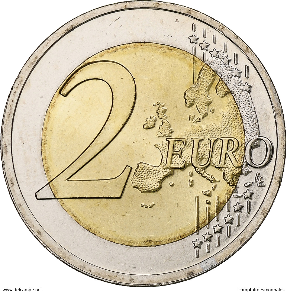 Lettonie, 2 Euro, 2018, Bimétallique, SPL, KM:New - Letland