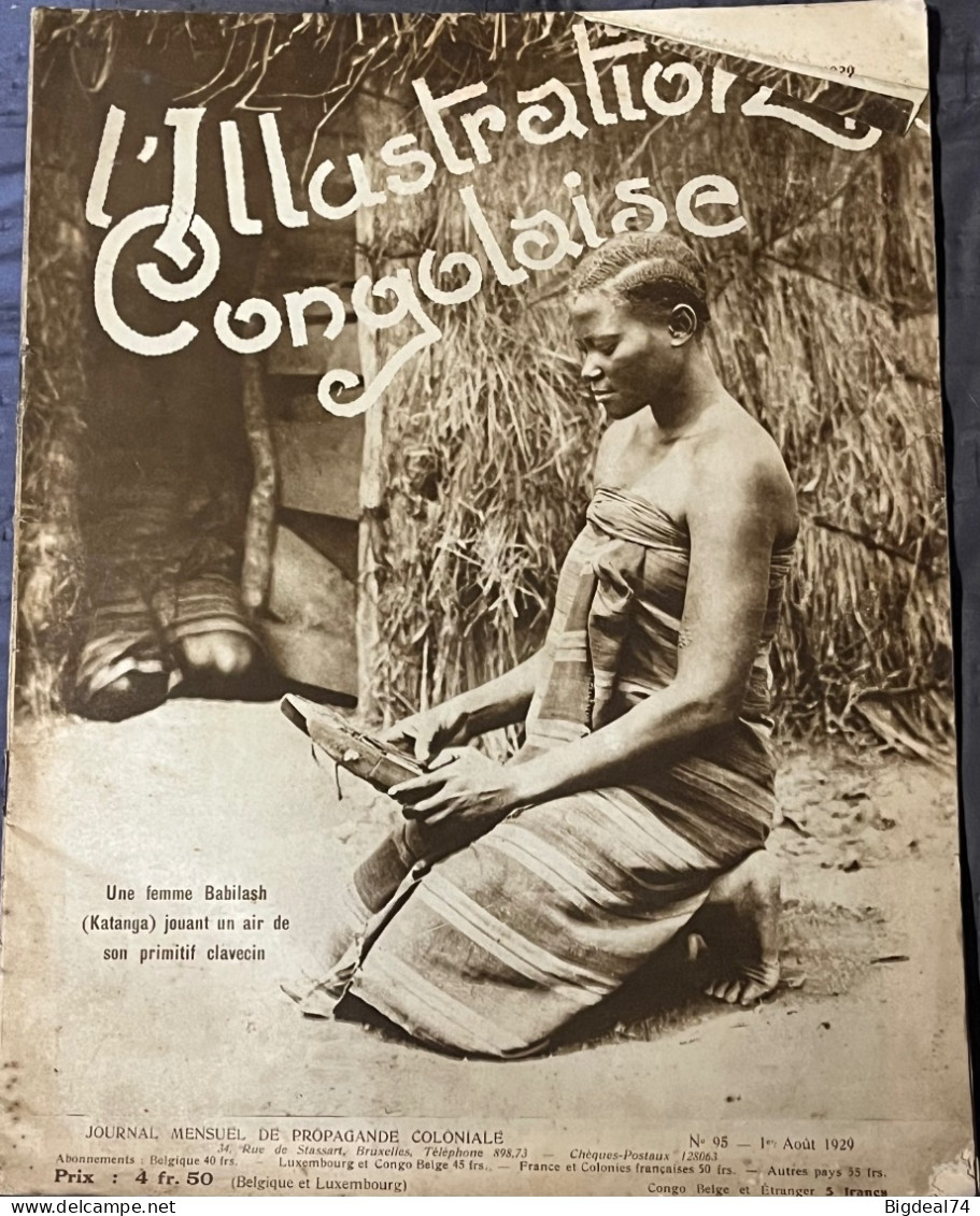 Congo Belge - Armée Belge - Katanga - ABBL- L'Illustration Congolaise - N°95 Du 1er Août 1929 - Otros & Sin Clasificación