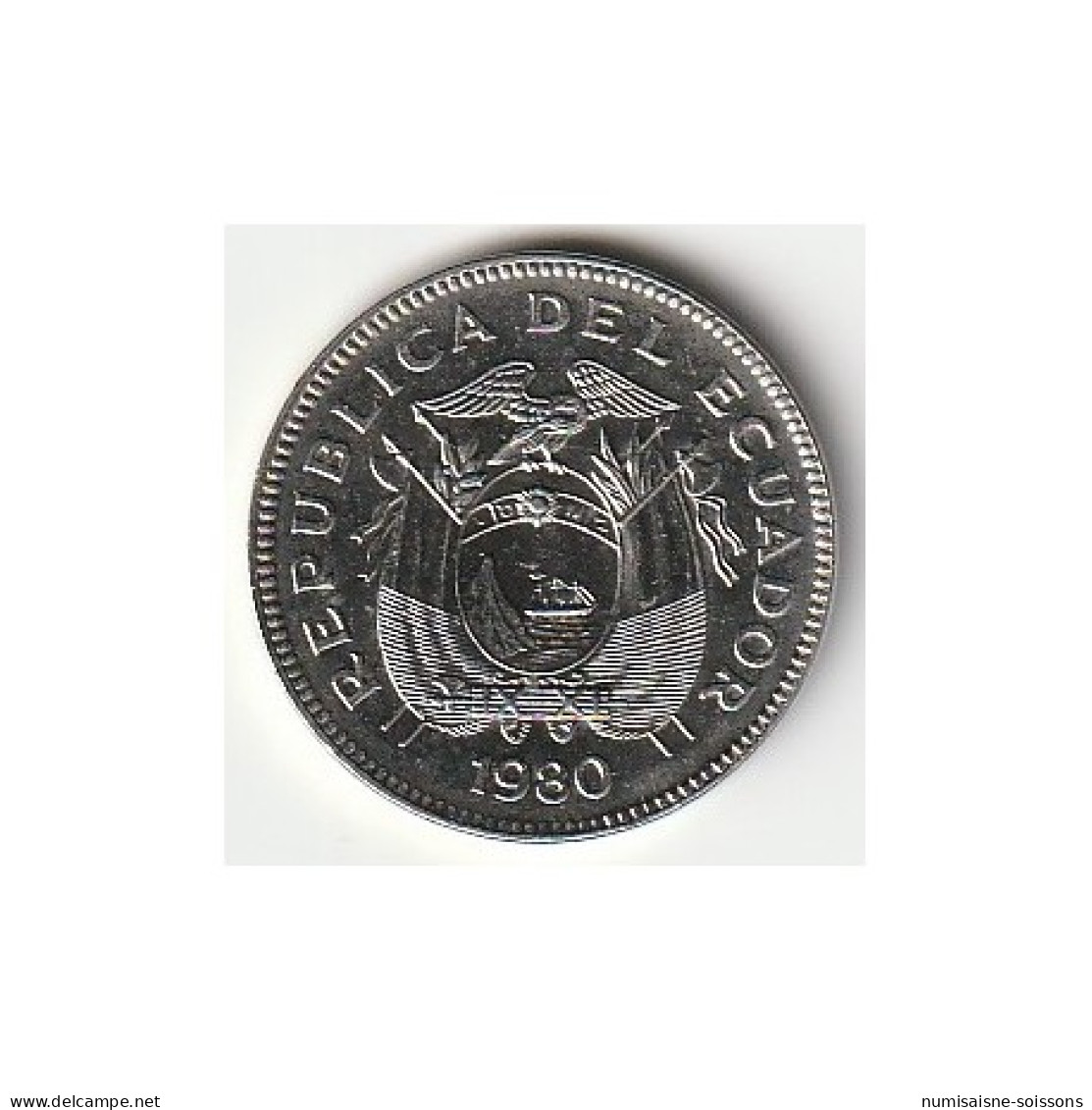 EQUATEUR - KM 77.2 A -20 CENTAVOS 1980 - SPL - Ecuador