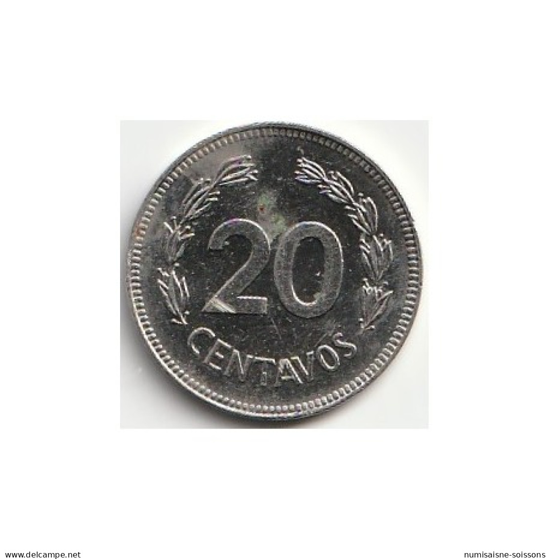 EQUATEUR - KM 77.2 A -20 CENTAVOS 1980 - SPL - Equateur