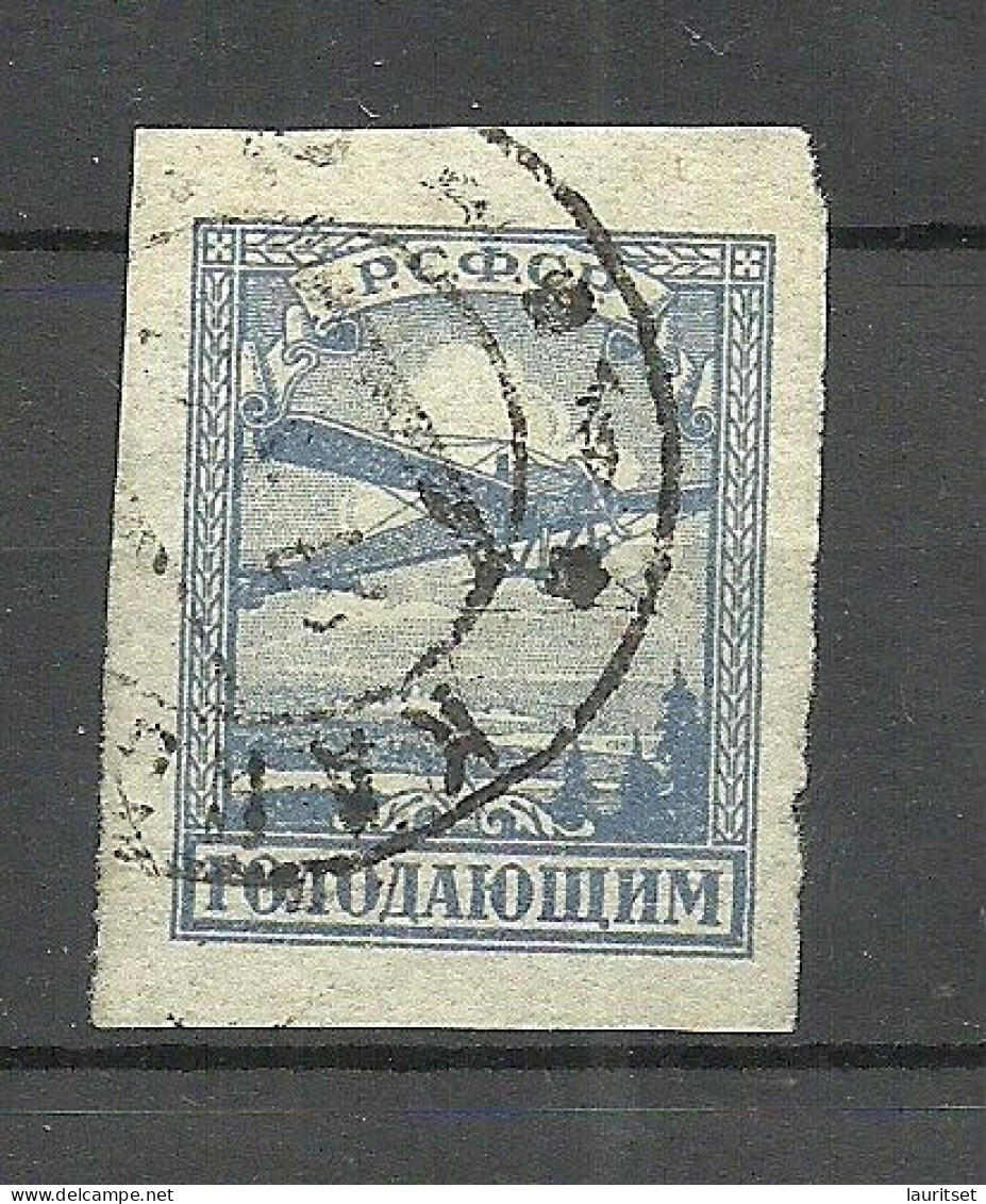 RUSSIA Russland 1922 Michel 191 O Transport Hungerhilfe Famine Relief Air Plane Flugzeug - Used Stamps