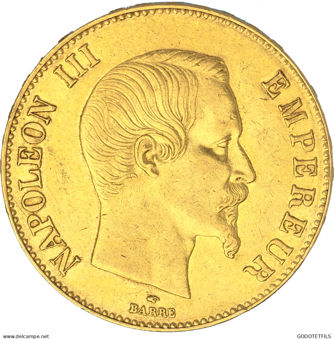 Second-Empire- 100 Francs Napoléon III Tête Nue 1858 Paris - 100 Francs (goud)