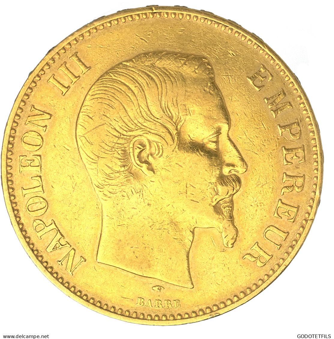 Second-Empire- 100 Francs Napoléon III Tête Nue 1857 Paris - 100 Francs (goud)