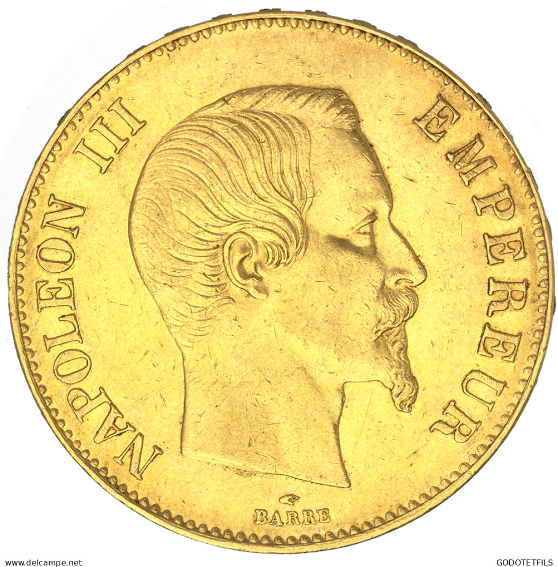 Second-Empire- 100 Francs Napoléon III Tête Nue 1858 Paris - 100 Francs (goud)