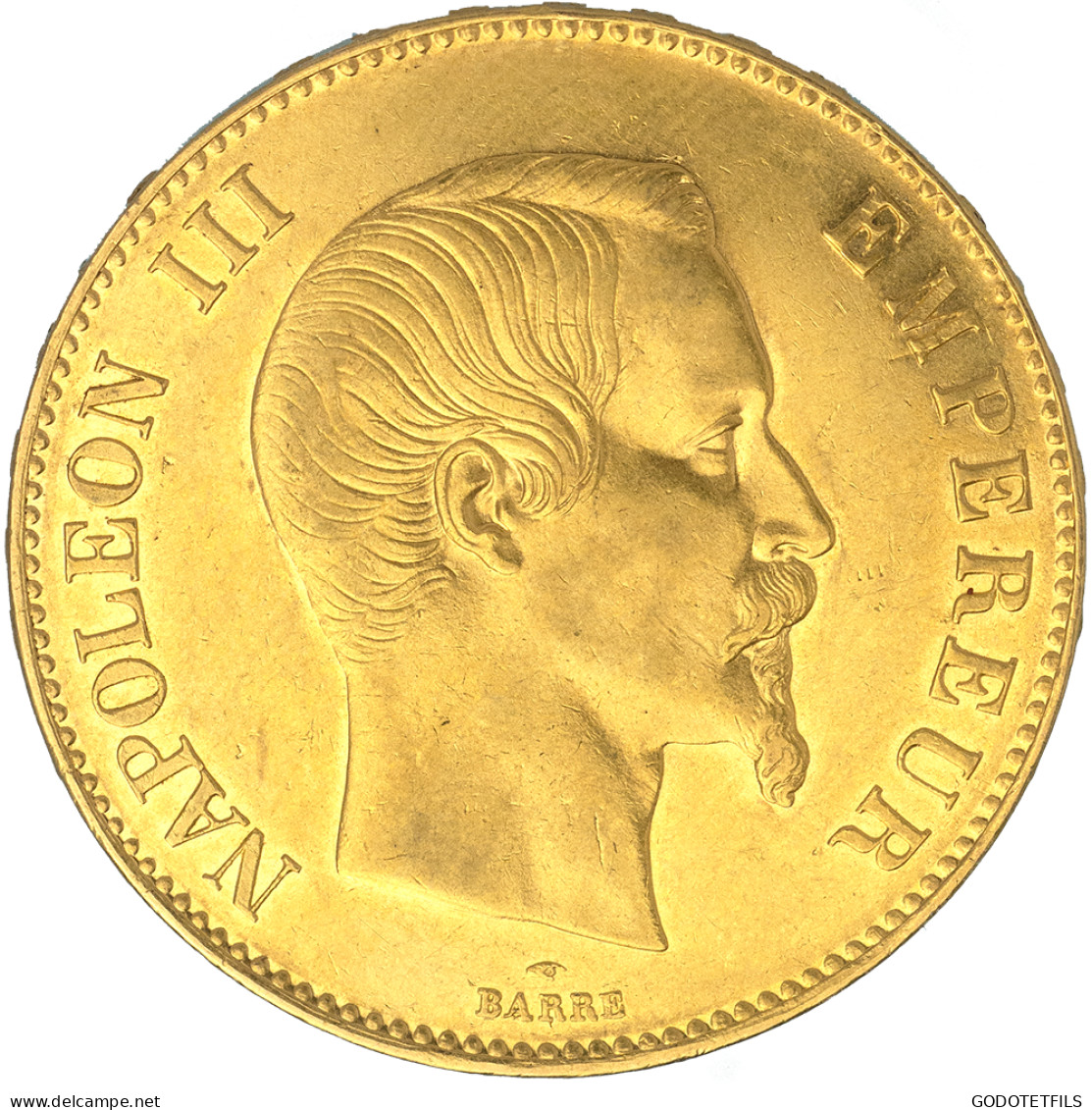 Second-Empire- 100 Francs Napoléon III Tête Nue 1858 Paris - 100 Francs (goud)