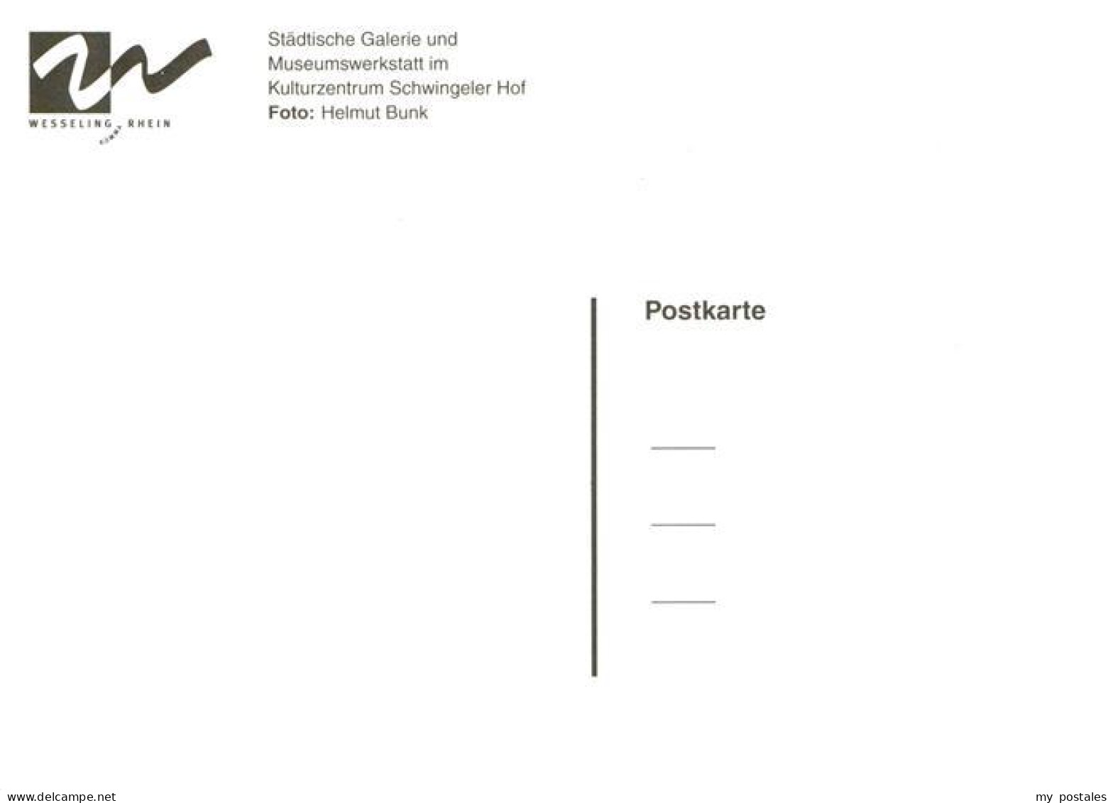 73954390 Wesseling_NRW Staedt Galerie Und Museumswerkstatt Im Kulturzentrum Schw - Wesseling