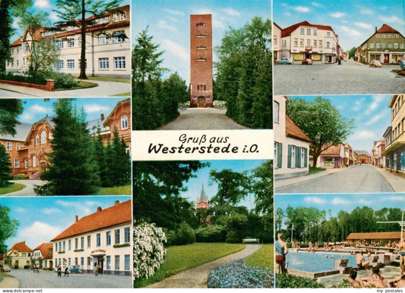 73914363 Westerstede Kreisamt Wasserturm Marktplatz Gemeindekrankenhaus Peter St - Westerstede