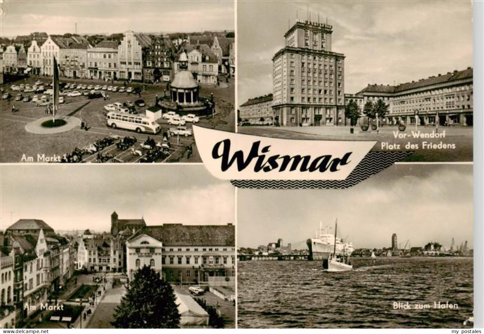 73914335 Wismar Mecklenburg Markt Vor Wendorf Platz Des Friedens Hafenblick - Wismar