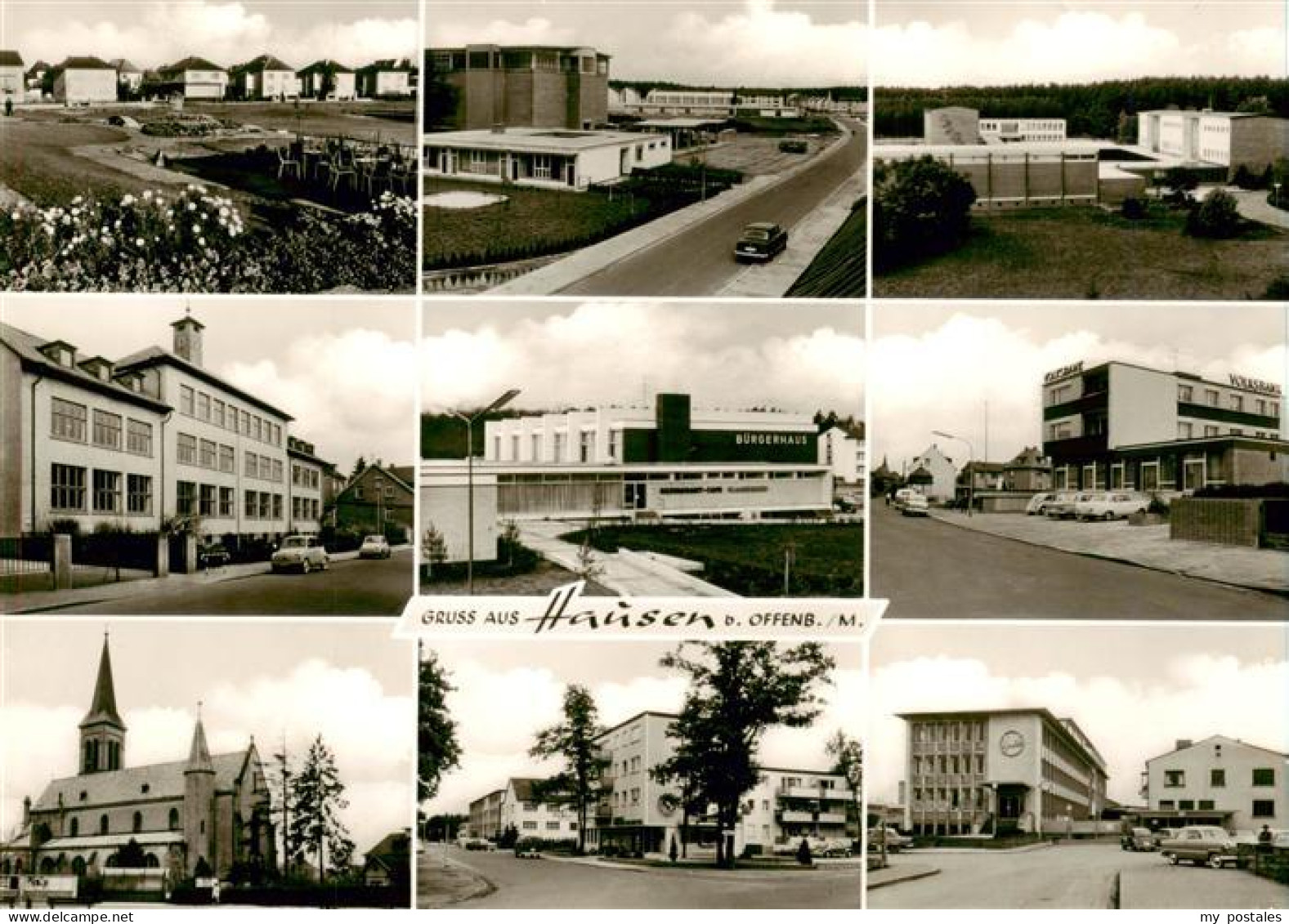 73873752 Hausen Hessen Offenbach Teilansichten Buergerhaus Kirche  - Obertshausen