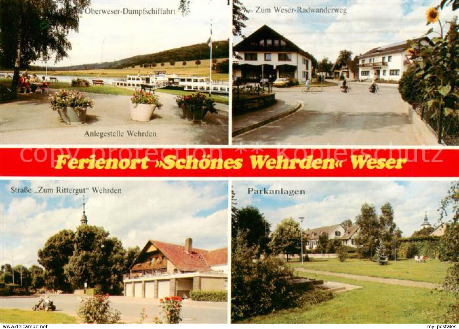 73839796 Wehrden Oberweser Dampfschiffahrt Zum Weser Radwanderweg Strasse Zum Ri - Beverungen