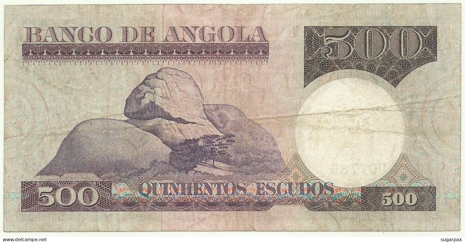 Angola - 500 Escudos - 10.6.1973 - Pick: 107 - Serie YU - Luiz De Camões - PORTUGAL - Angola