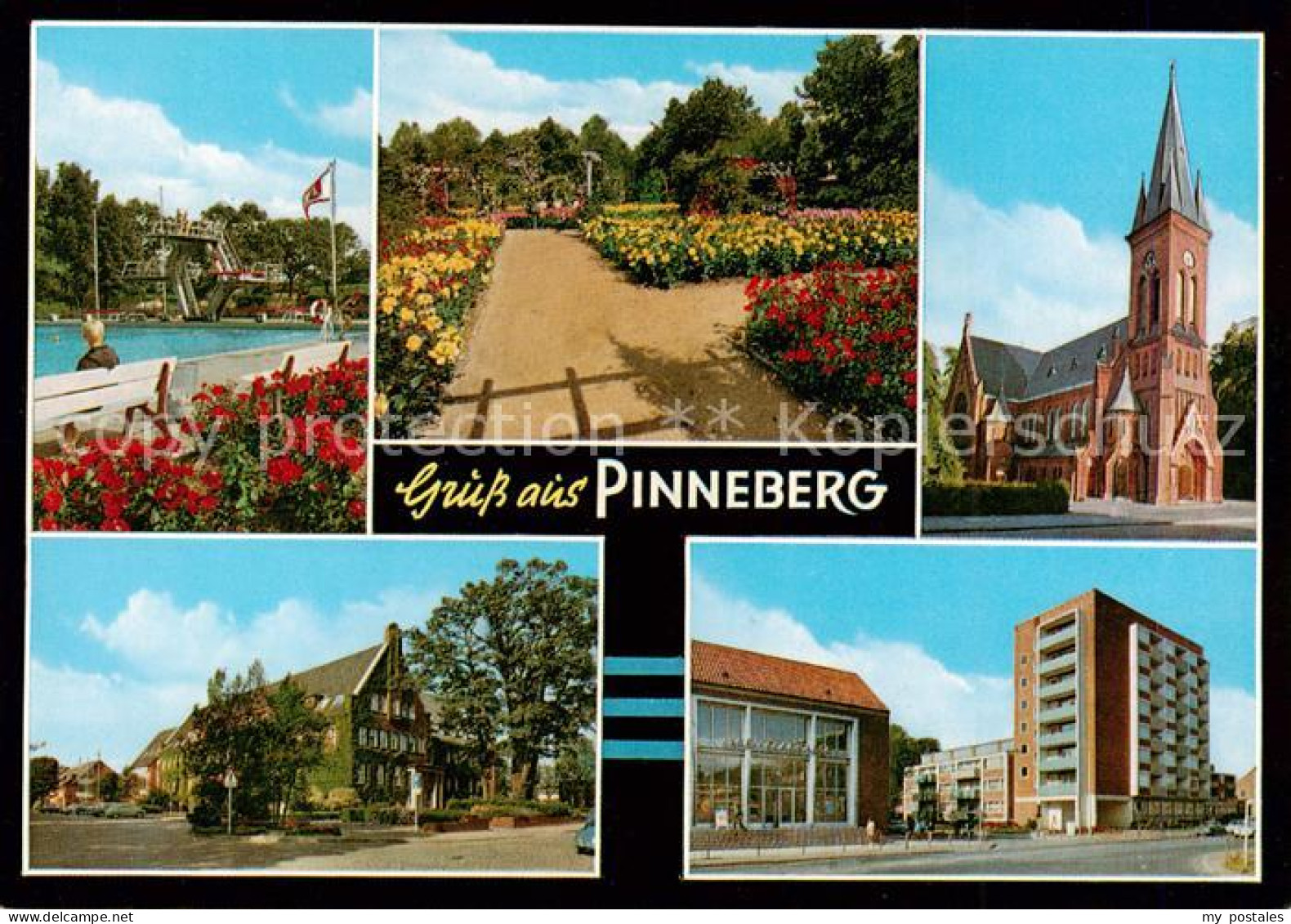 73839745 Pinneberg Badeanstalt Rosengarten Christuskirche Kreishaus Friedrich Eb - Pinneberg