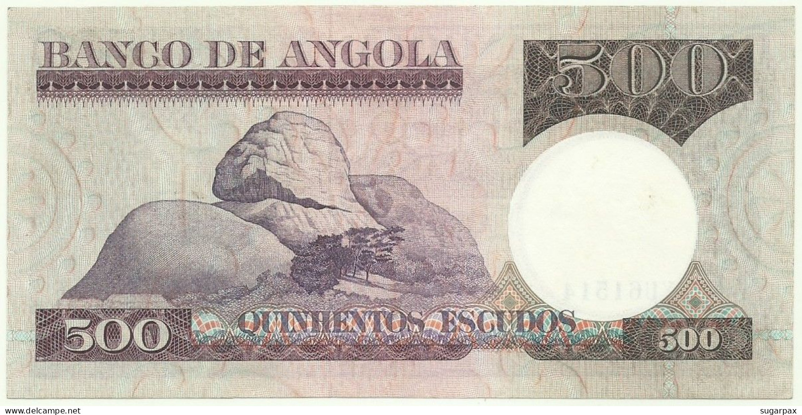 Angola - 500 Escudos - 10.6.1973 - Pick: 107 - Serie YU - Luiz De Camões - PORTUGAL - Angola