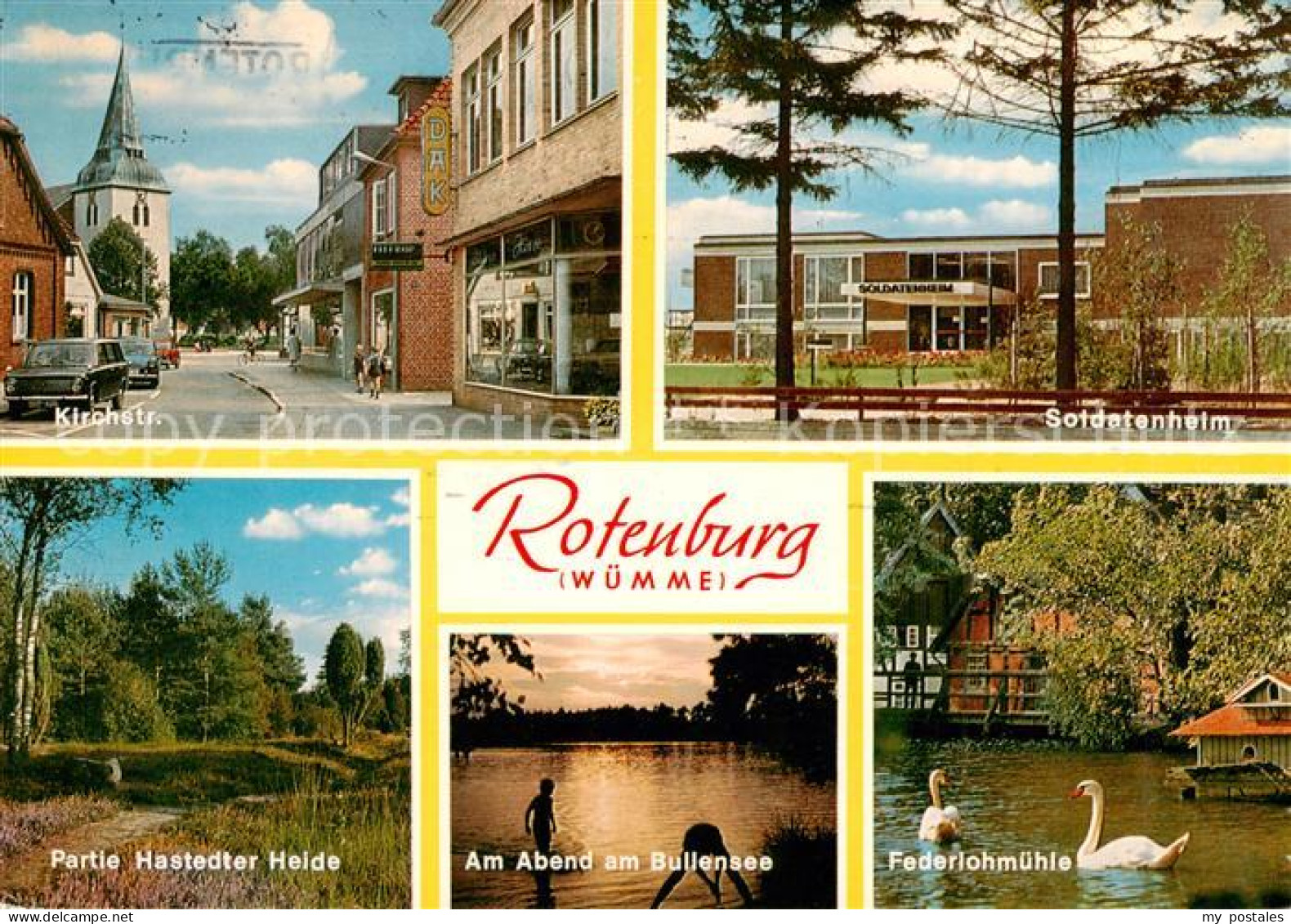 73839683 Rotenburg Wuemme Kirchstrasse Soldatenheim Partie Hastedter Heide Bulle - Rotenburg