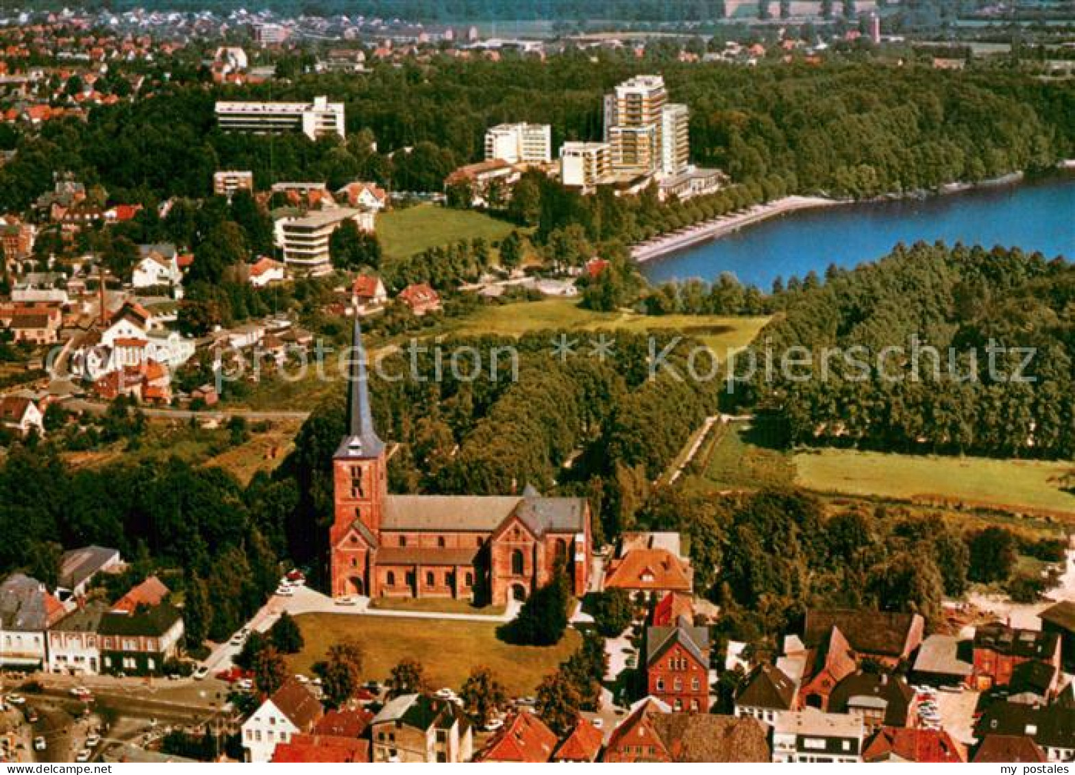 73766813 Bad Segeberg Fliegeraufnahme Mit Kirche Bad Segeberg - Bad Segeberg