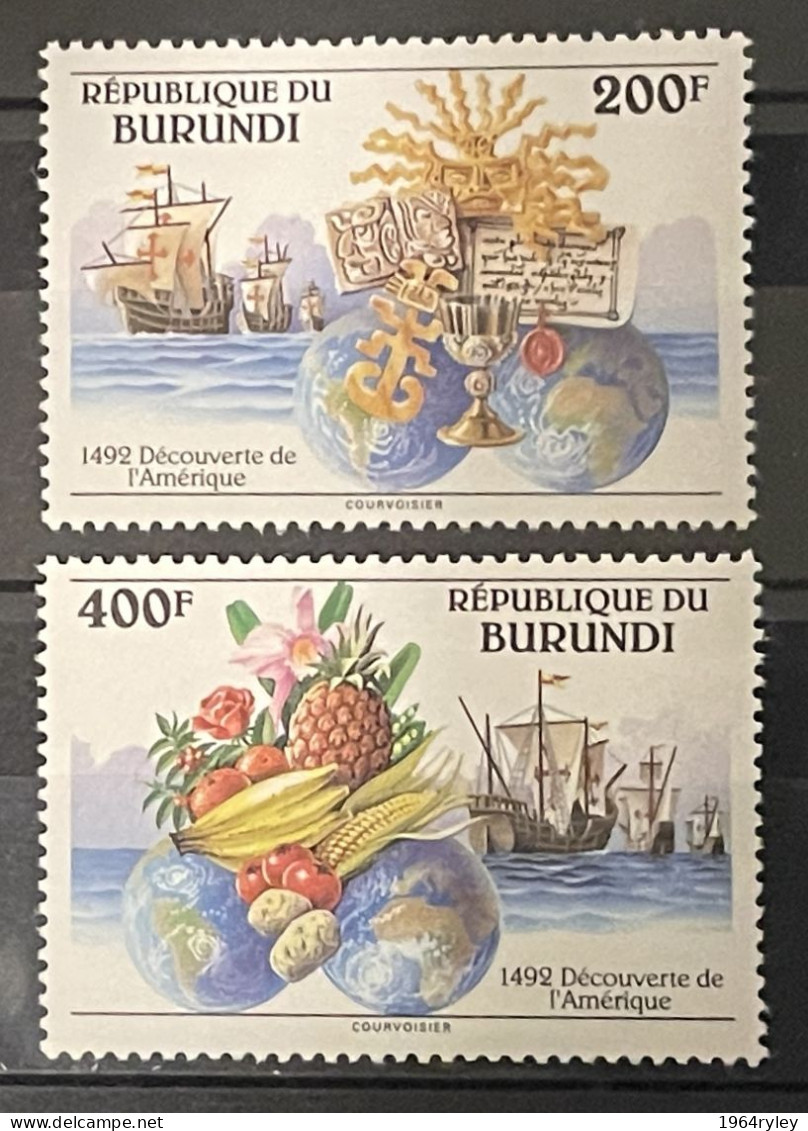 BURUNDI - MNH** - 1992 - # 1010/1011 - Nuovi