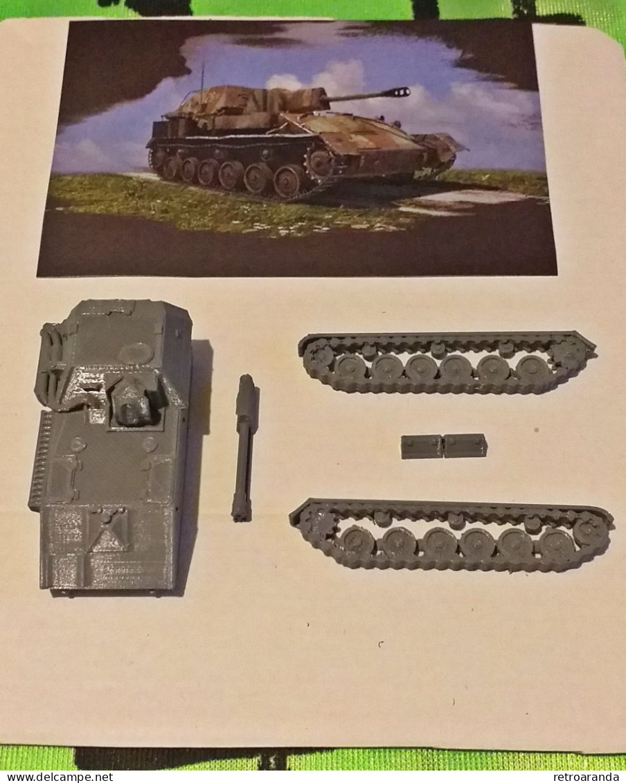 Kit Maqueta Para Montar Y Pintar . Cañón Autopropulsado SU 76 - 1/72. - Militaire Voertuigen