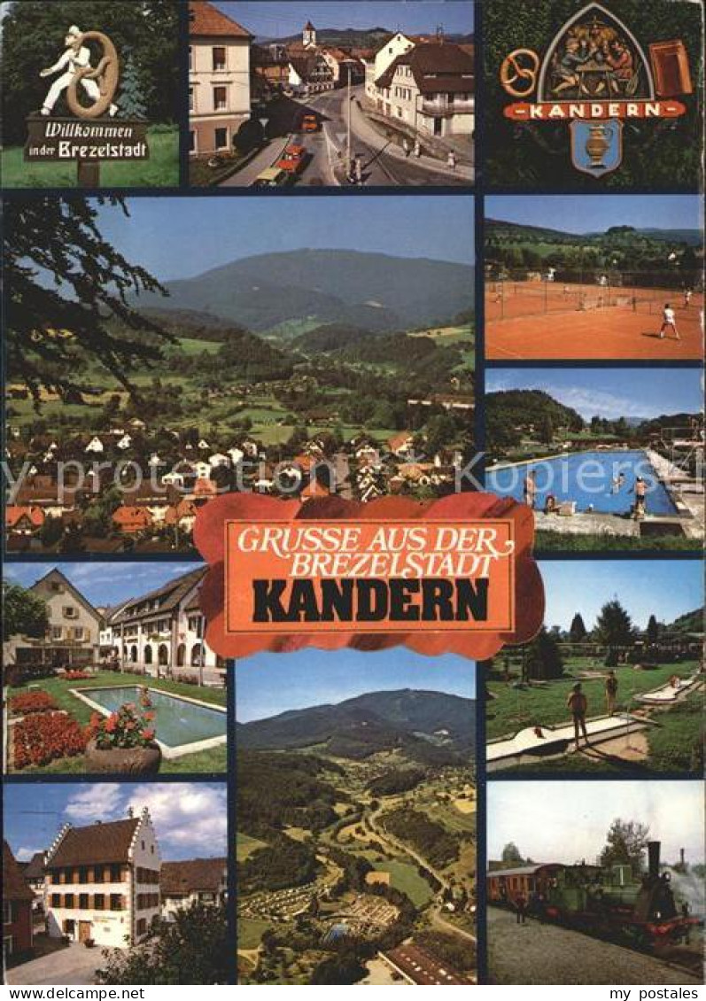 71830924 Kandern Minigolf Schwimmbad Lokomotive Tennisplatz  Kandern - Kandern