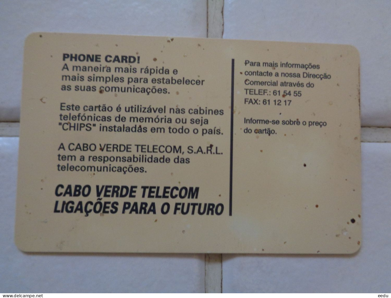 Cape Verde Phonecard - Cabo Verde